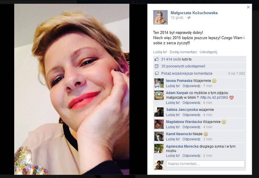 Małgorzata Kozuchowska
Fotografia: Facebook.pl