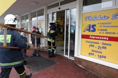 Eksplozja w supermarkecie w Bydgoszczy