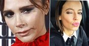 Anna Mucha i Victoria Beckham wystroiły się jak grzeczne guwernantki! Zrobiły sobie podobne fotki!