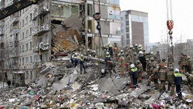 Ruiny budynku w Archangielsku