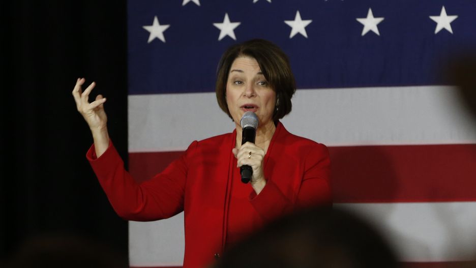 Senator Amy Klobuchar podczas wiecu wyborczego (zdj. arch.)