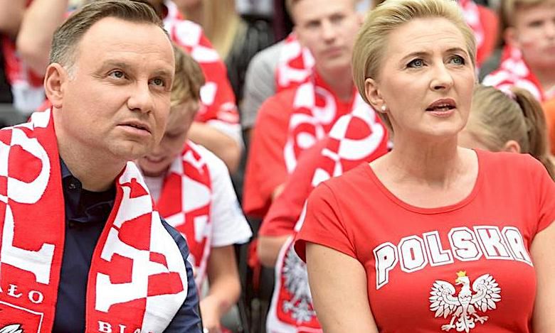 Agata i Andrzej Duda mecz Polska-Senegal