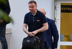 Andrzej Duda w koszulce Red is bad. Prezydent ma słabość do kontrowersyjnej marki