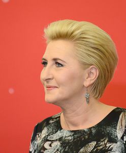 Agata Duda na szczycie bliskowschodnim. Wyróżniała się kreacją