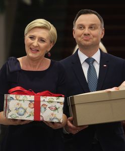 W Pałacu Prezydenckim już święta. Agata Duda w sukience jak prezent