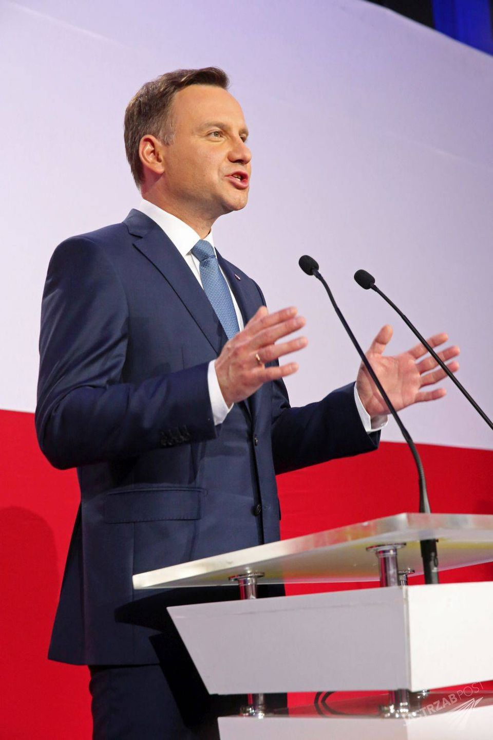 Andrzej Duda z córką Kingą i żoną Agatą, fot. ONS