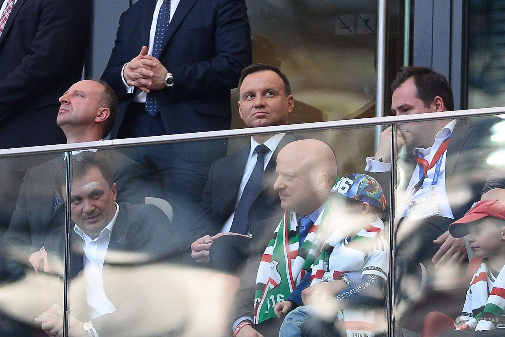 Andrzej Duda na meczu