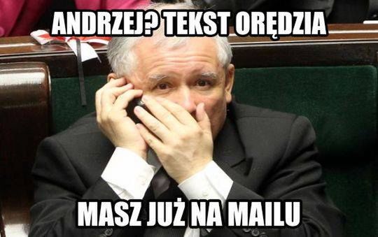 Kto pisał przemówienie?