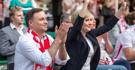 EURO 2016: Andrzej Duda i Agata Duda kibicowali Polakom! Wyjątkowo cieszyli się ze zwycięstwa