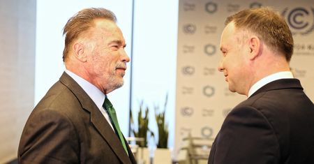 Uścisk gubernatora. Spotkanie Dudy ze Schwarzeneggerem
