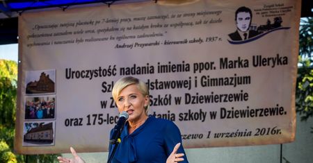 Agata Korhauser-Duda na inaguracji roku szkolnego