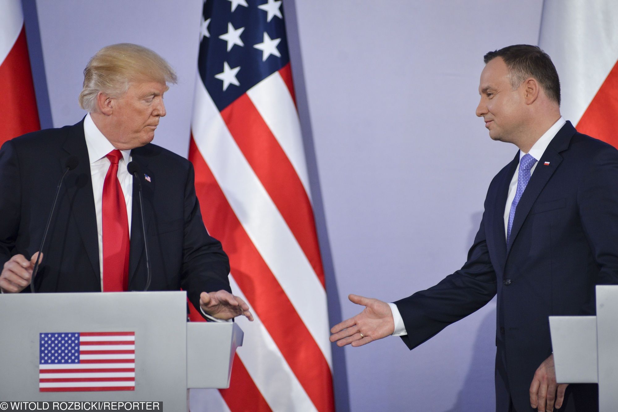 Donald Trump i Andrzej Duda