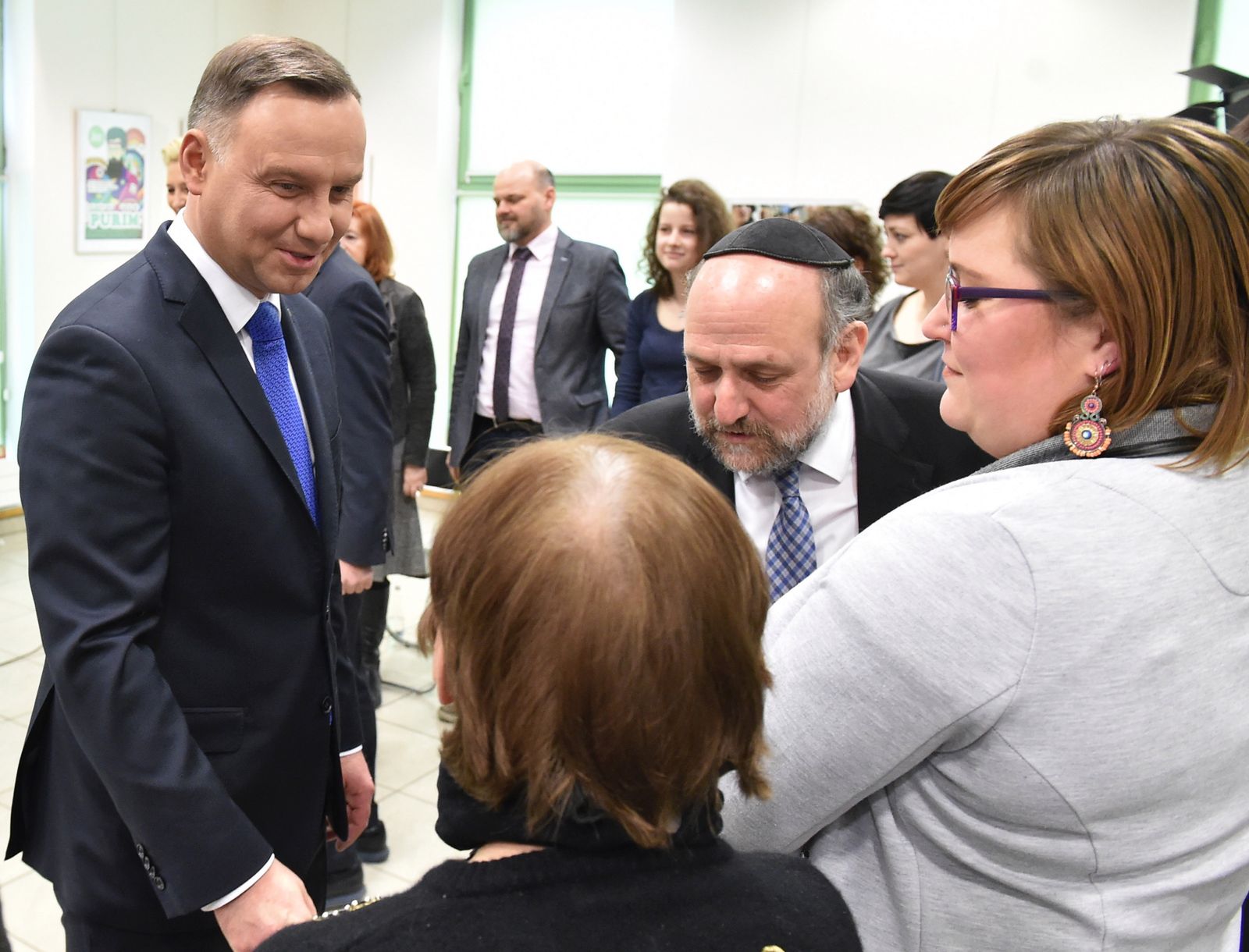 Para prezydencka w przedszkolu "Frajda"