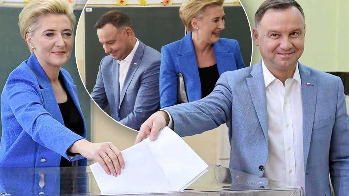 Andrzej Duda głosuje w wyborach