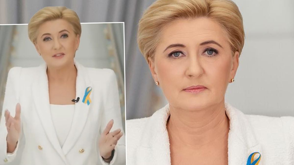 Agata Duda przemówiła! Poszły za nią inne gwiazdy. Anna Kalczyńska, Ida Nowakowska i żona prezesa TVP wyjęły kartki z apelem do Rosjanek