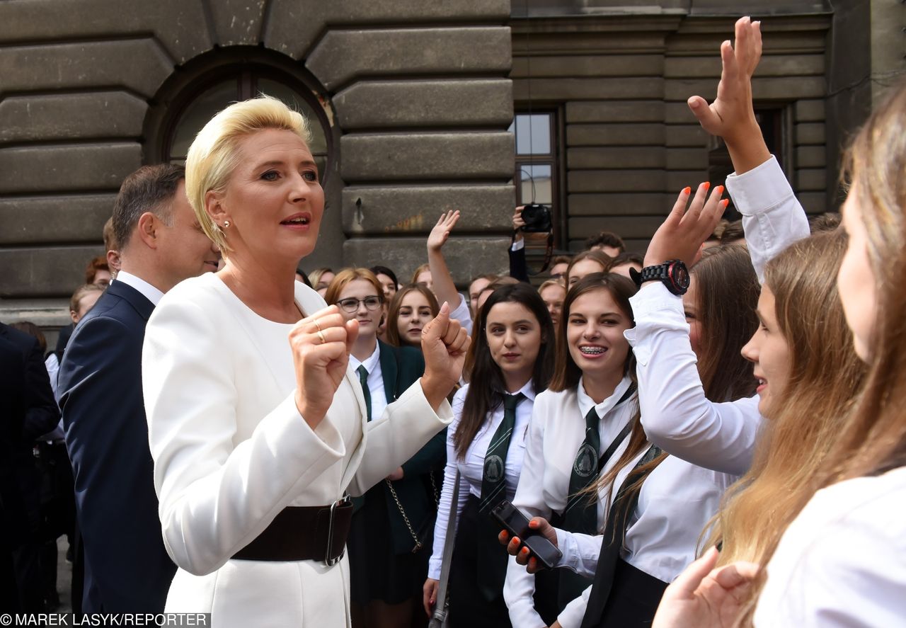 Strajk nauczycieli 2019. Agata Kornhauser-Duda "działa po cichu"