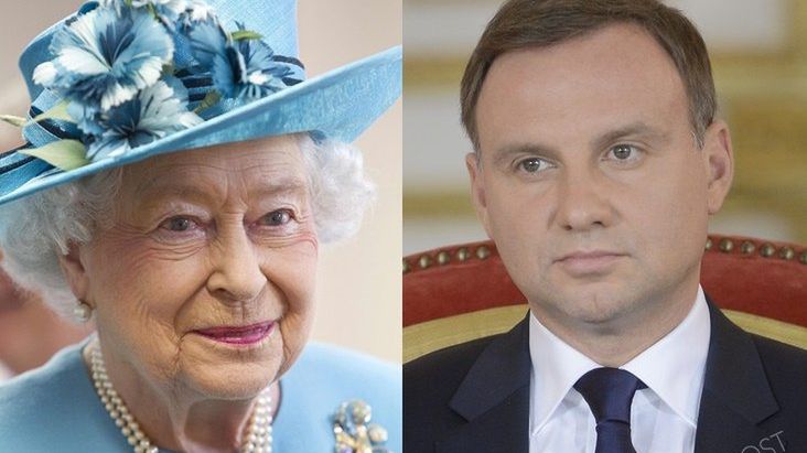 Królowa Elżbieta Andrzej Duda