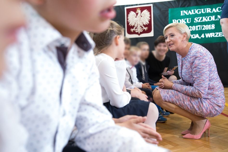 Agata Duda na inauguracji roku szkolnego