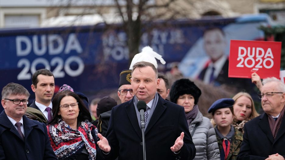 Prezydent Andrzej Duda podczas spotkania z mieszkańcami Wodzisławia Śląskiego