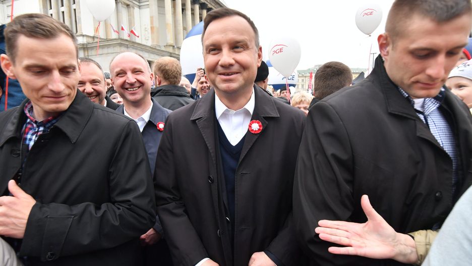 Andrzej Duda podczas obchodów święta Konstytucji 3 Maja