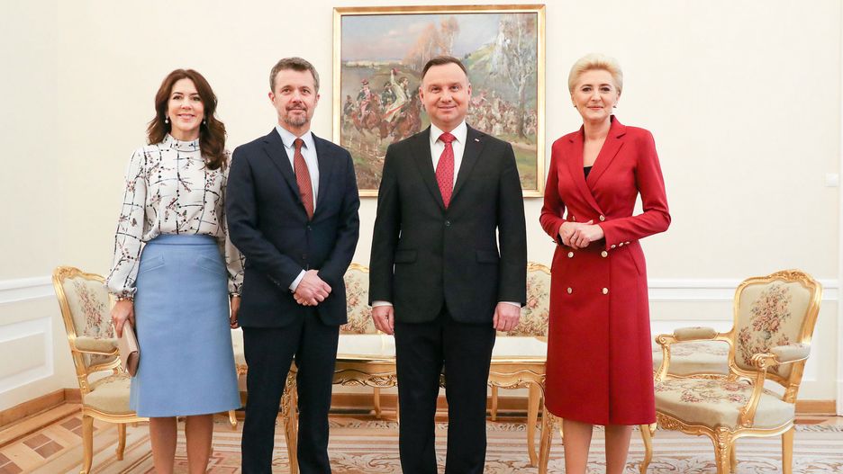 Agata Duda i Księżna Mary w eleganckich stylizacjach