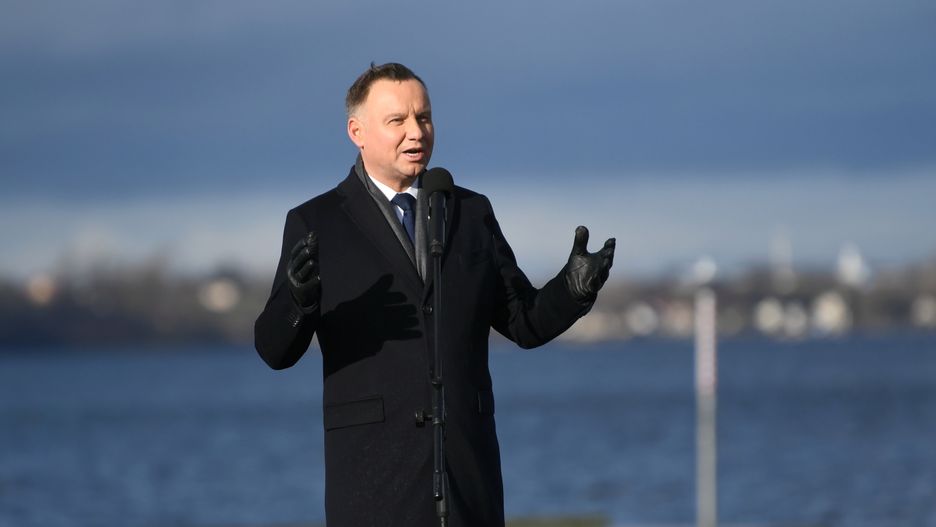 Andrzej Duda podczas wizyty w Pucku 