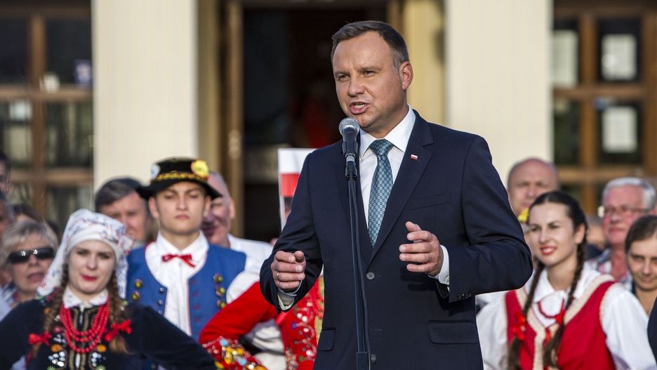 11 września 2018 roku. Prezydent Andrzej Duda przemawia w Leżajsku.