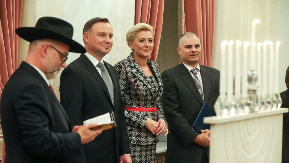 Agata Duda na święcie Chanuka