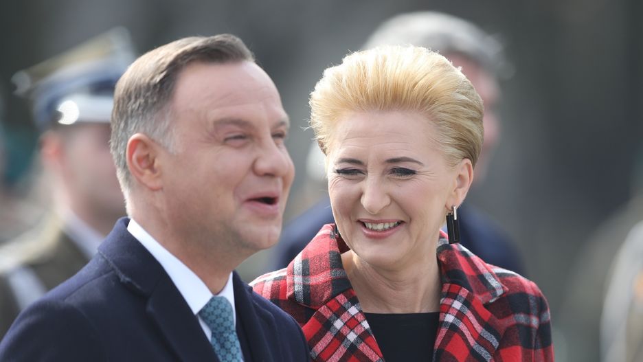 Agata Kornhauser-Duda na uroczystości Pułku Reprezentacyjnego WP