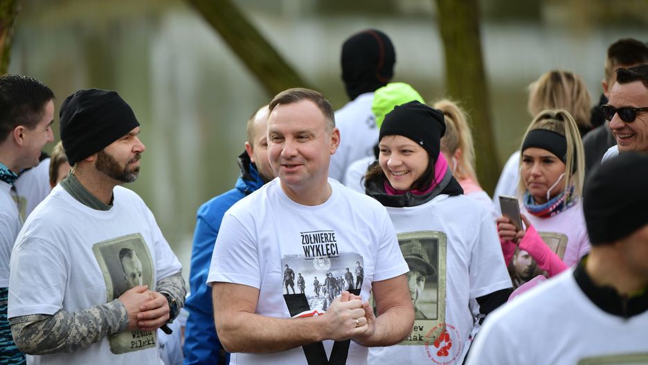 Prezydent Andrzej Duda obchodzi Światowy Dzień Żołnierzy Wyklętych "na sportowo"