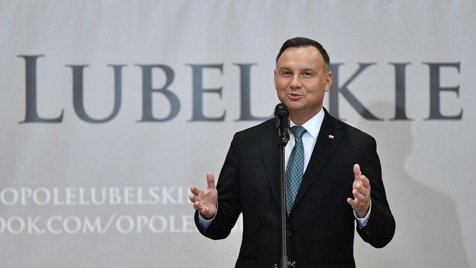 Prezydent Andrzej Duda podczas spotkania z mieszkańcami Opola Lubelskiego