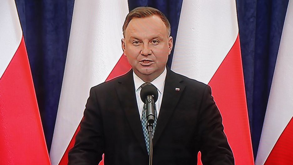 Briefing prasowy prezydenta Andrzej Dudy