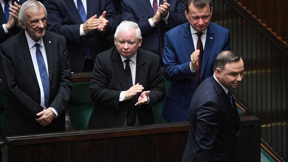 Prezydent Andrzej Duda podczas inaugracyjnego posiedzenia Sejmu tej kadencji