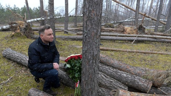 Prezydent złożył kwiaty na miejscu tragedii w Suszku