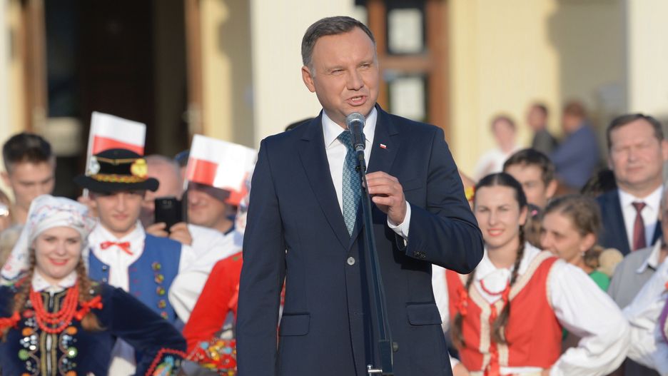 Prezydent Andrzej Duda na spotkaniu z mieszkańcami Leżajska