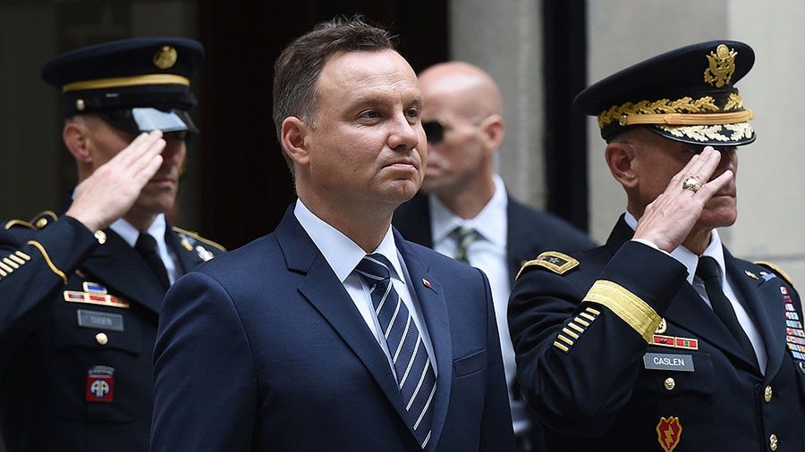Prezydent podczas wizyty w West Point 