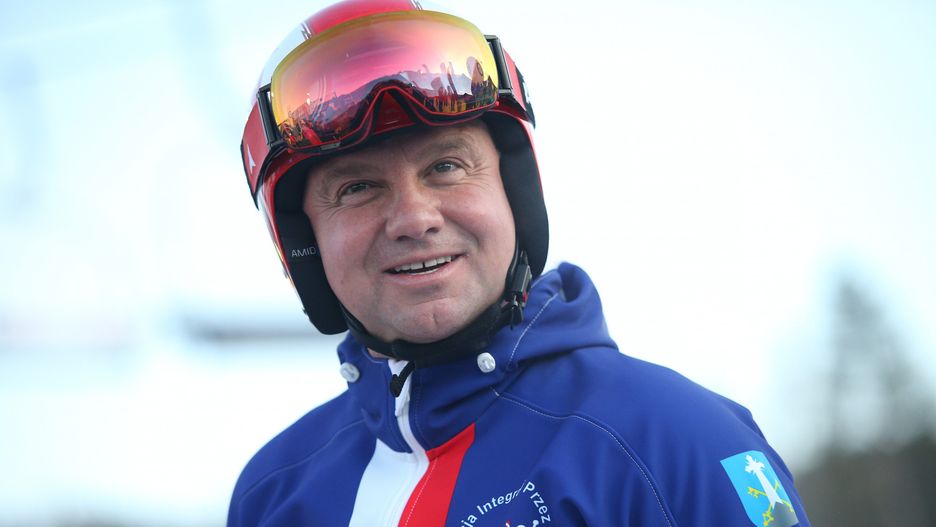 Polana Szymoszkowa w Zakopanem. Andrzej Duda wziął udział w charytatywnych zawodach