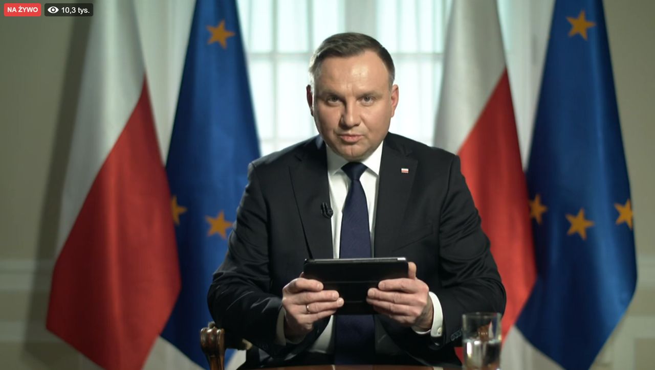 Koronawirus w Polsce. Andrzej Duda: "Jeżeli są warunki, by iść normalnie do sklepu, to są też warunki, by pójść i zagłosować"