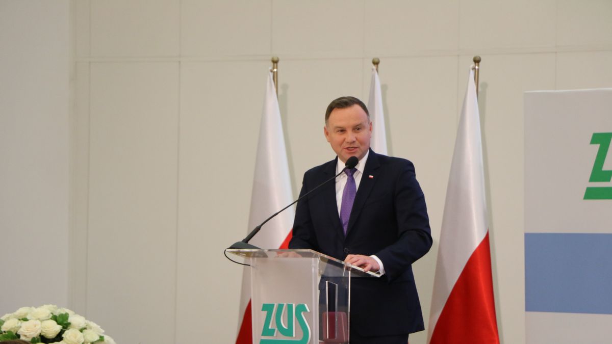 Andrzej Duda przekonywał, że świadczenia wypłacane przez ZUS są pewne.