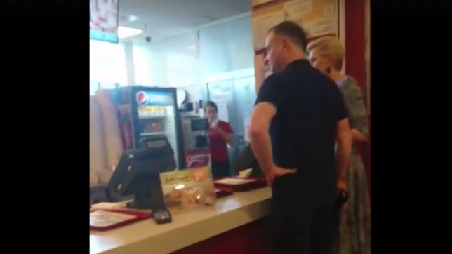 Andrzej Duda z żoną w KFC