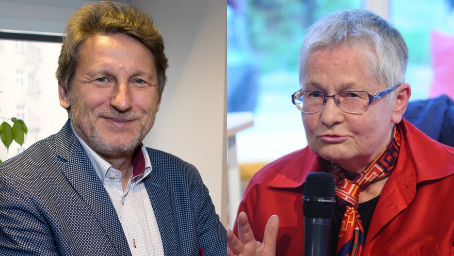 Zbigniew Janas i Barbara Labuda