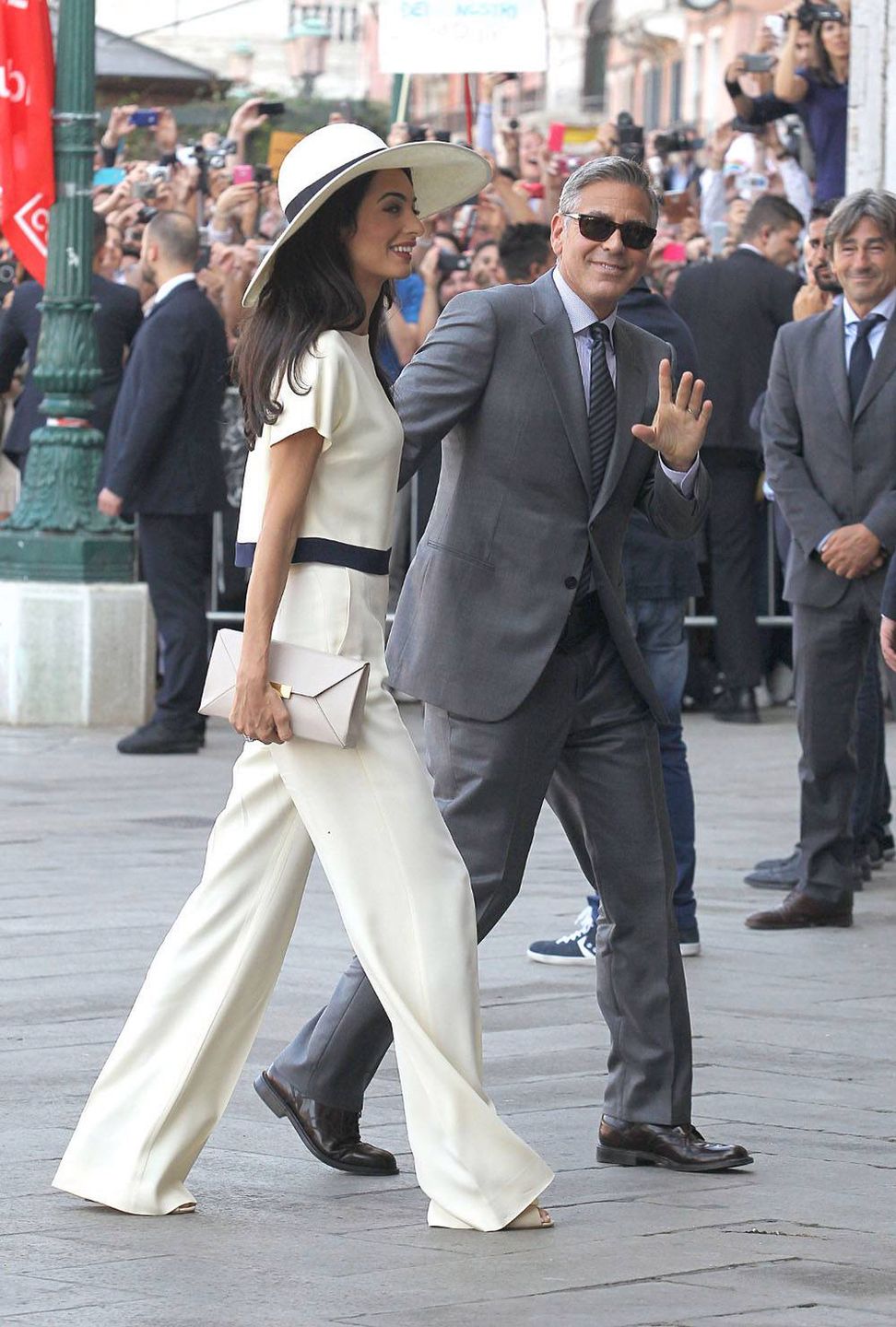 Amal Alamuddin i George Clooney 
Fot.ons