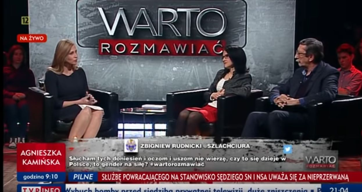 Internauci zgorszeni obrazami w TVP Info. Prowadzący i goście programu też