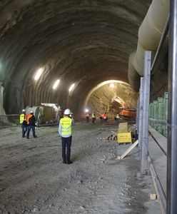 Zakopianka będzie miała najdłuższy tunel w Polsce. Prace przebiegają zgodnie z planem