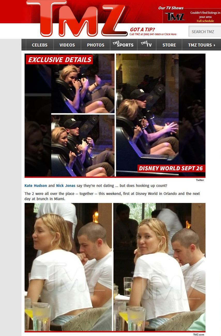 Nick Jonas, Kate Hudson 