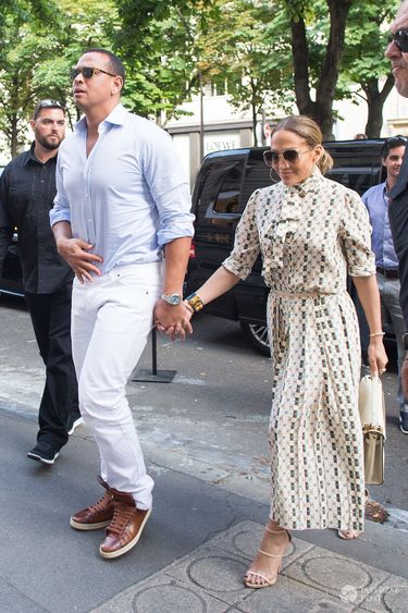 Jennifer Lopez i Alex Rodriguez w Paryżu na zakupach