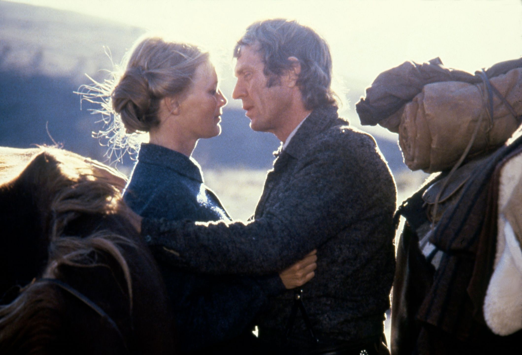 Linda Evans i Steve McQueen, kadr z filmu Tom Horn 