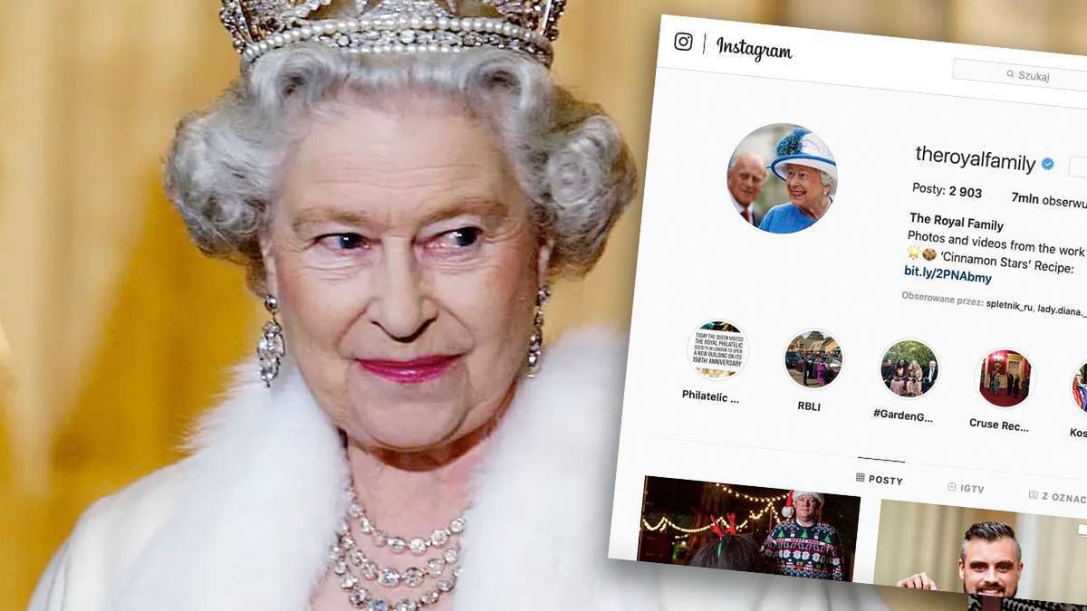 Królowa Elżbieta II, Instagram