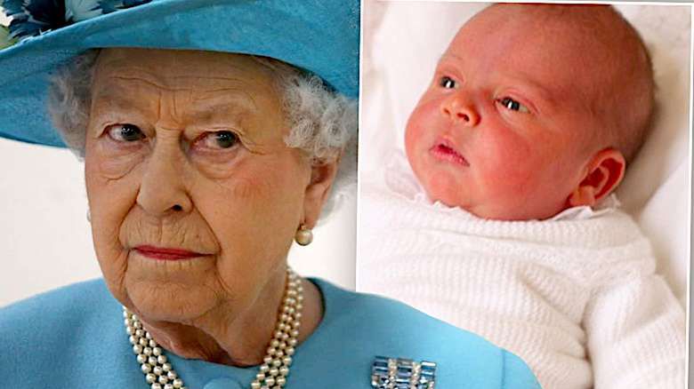 Królowa Elżbieta II, książę Louis, chrzest