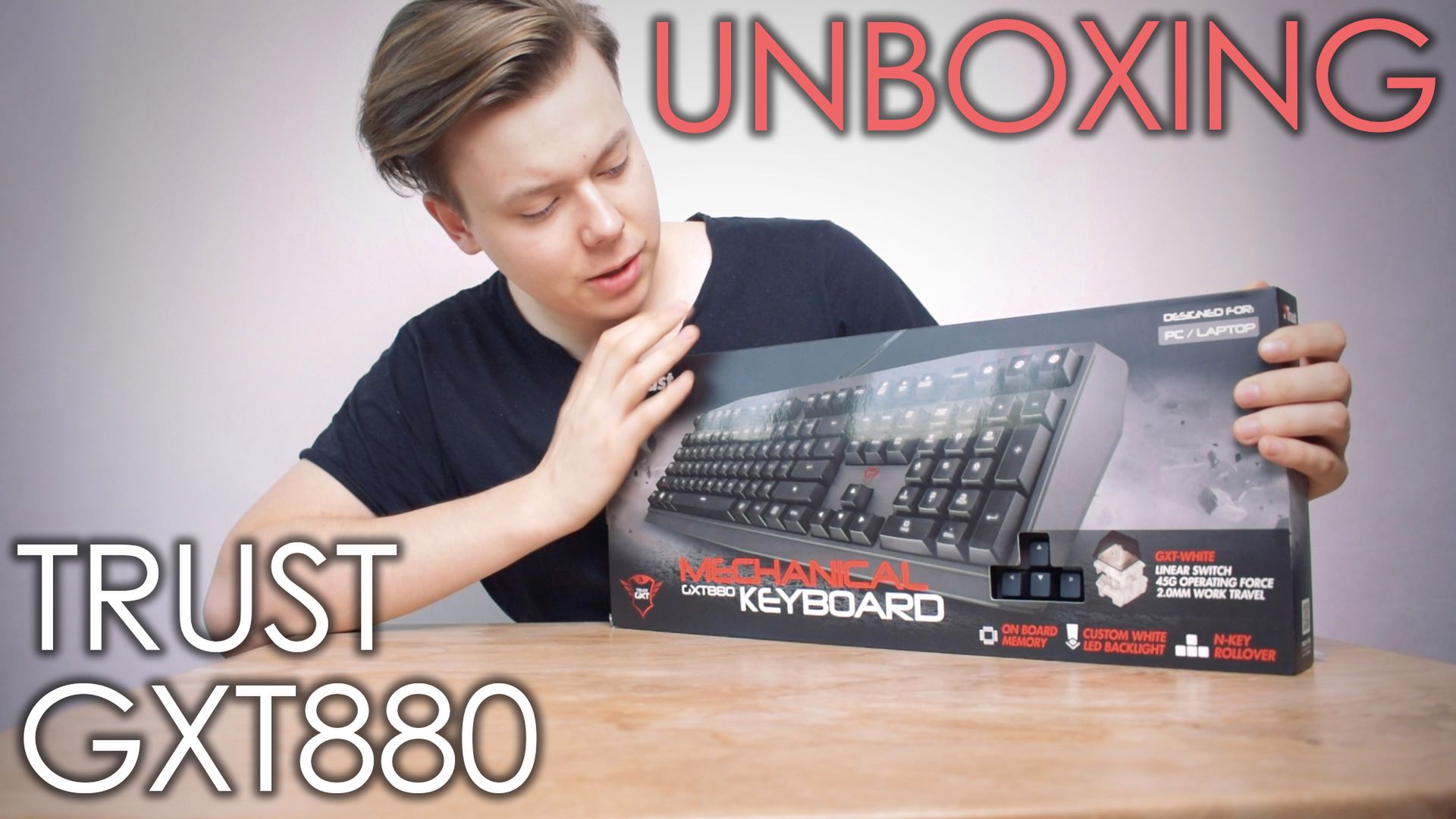 ROZPAKOWUJEMY KLAWIATURĘ TRUST GXT880